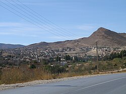 View of the northern side of the Ouled Naïl Range