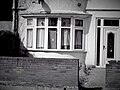 Five-pane oriel-style bow window