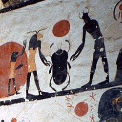 A scarab in the Valley of the Kings