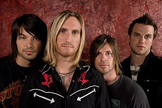 DecembeRadio in 2007. From left to right: Brian Bunn, Josh Reedy, Boone Daughdrill, Eric Miker.