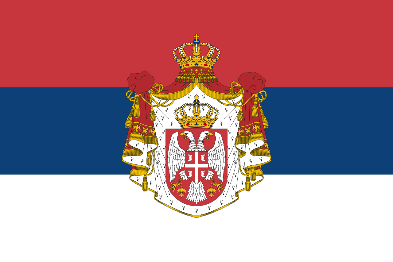 Flag of Serbia (1882–1918).svg