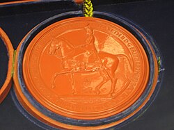 Impression of Ledward's Great Seal of the Realm, 1953