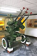 The M53 is an anti-aircraft mounting of four 12.7 mm heavy machine guns vz. 38/46 (Czech copy of Soviet DShKM)