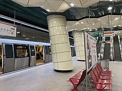 Metro at Eroilor Station in 2022