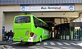 Bus enters the long-distance bus terminal