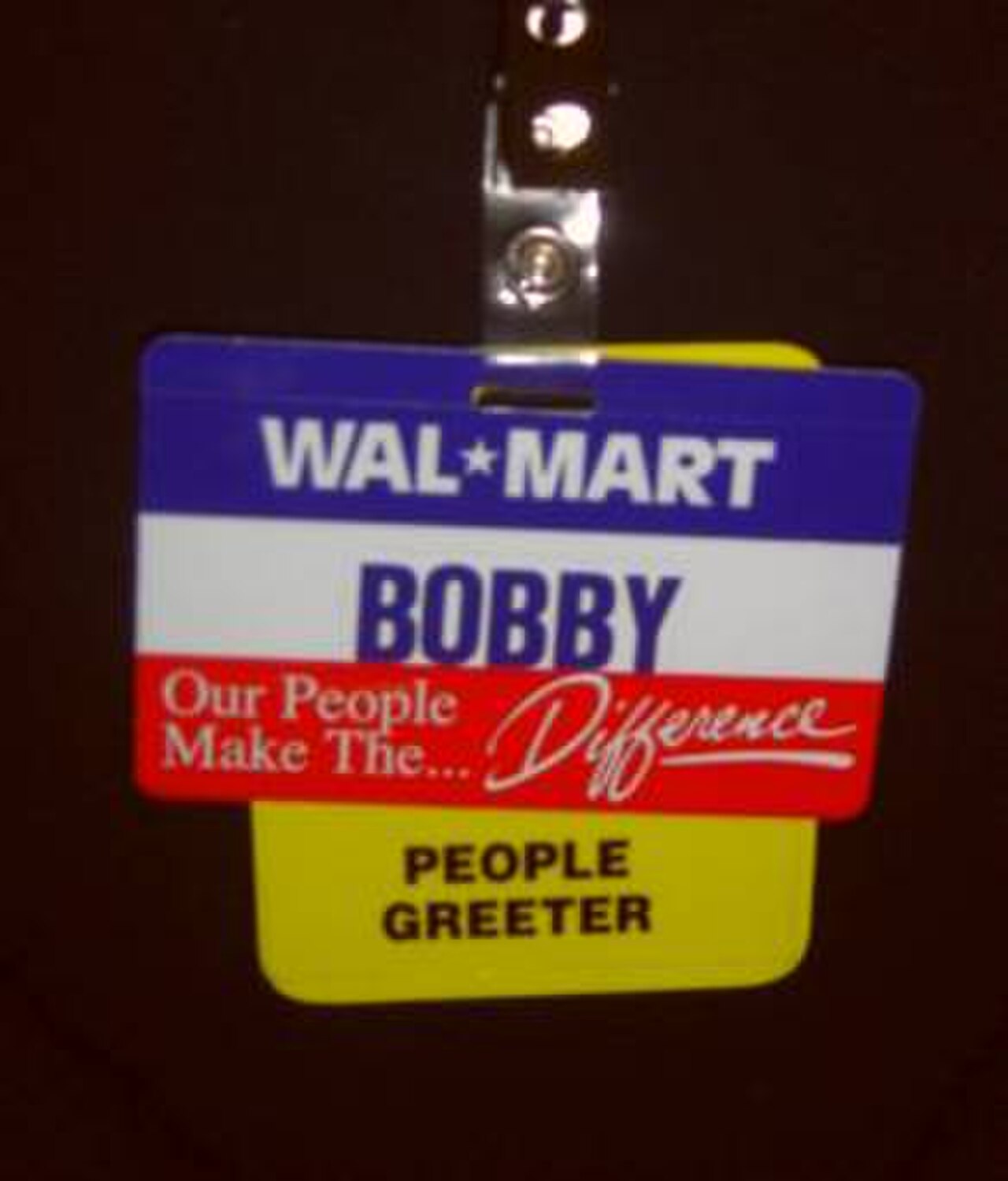 Walmart greeter badge.jpg