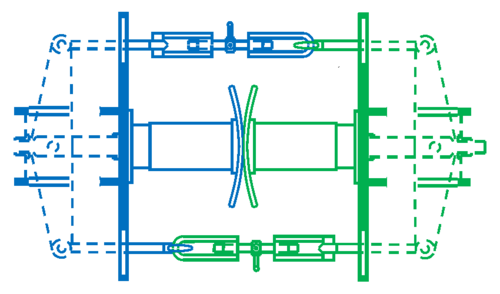Balancing lever coupling or central buffer with two screw couplings (Zp 2)[2]