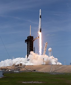 Crew Dragon Endeavour launches from LC-39A on Crew Dragon Demo-2 (2020)