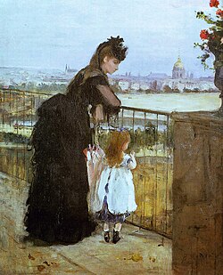 Woman and Child on the Balcony[d] (1872), Artizon Museum