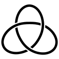 The right-handed trefoil knot.