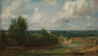 Hampstead Heath with the Salt Box, oil on canvas, c.1820, Tate Britain, London