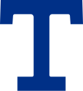 The Toronto Arenas logo, which is a capitalized letter T in blue.