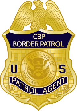 Badge of a CBP Patrol Agent