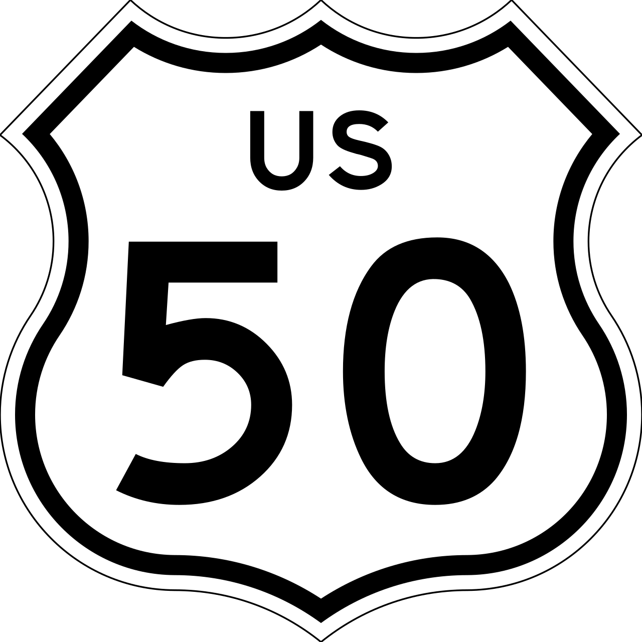 US 50 (1961 cutout).svg