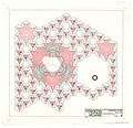 Piet Blom's first floor design, 60 houses, 1974