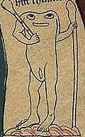 People with face at shoulders