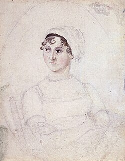 Sketch of woman with curly hair and folded arms