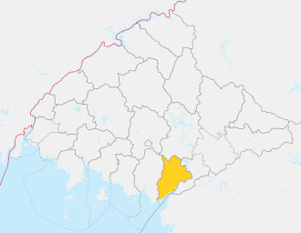 Location of Unjŏn County