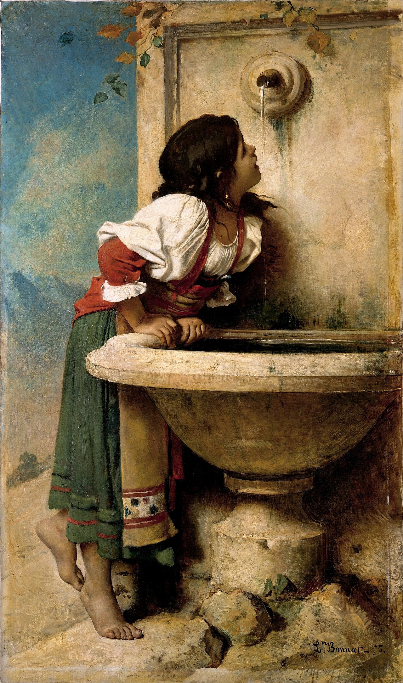 Léon Bonnat - Fille romaine à la fontaine.jpg