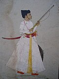 A Mughal-era aristocrat armed with a matchlock musket.