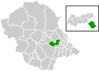 Location within Lienz district