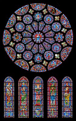 South transept rose window, c. 1221–1230