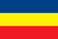 Tricolor used by the Syriac Union Party and Syriac Military Council claims for itself representing Assyrian-Syriac people in SDF-controlled Northern Syria