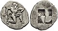 Archaic coin of Thasos, circa 500-463.[38]