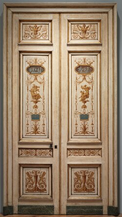 Neoclassical – door, by Pierre Rousseau, 1790s, oil on panel, Cleveland Museum of Art, Cleveland, US