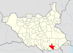 Location in South Sudan