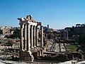 The Temple of Saturn in the Roman Forum