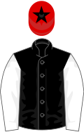 Black, white slvs, red cap, black star