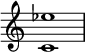 {
\override Score.TimeSignature
#'stencil = ##f
\relative c' {
\time 4/4
\set Score.tempoHideNote = ##t \tempo 1 = 20
<c es'>1
}
}
