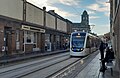 Newhaven tram at Foot of the Walk stop