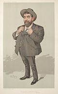 "The Labourer is worthy of his hire." Crooks as caricatured by "Spy," (Leslie Ward) in Vanity Fair, April 1905.