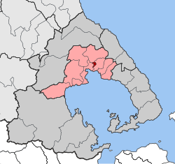 Location within the regional unit