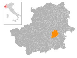 Location of Turin