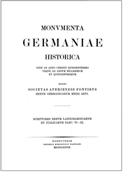 The first page of a volume