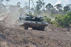 A Leopard 2RI on the field