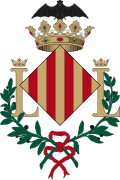 The two Ls in the coat of arms of Valencia (city) mark it as 'doubly loyal'.