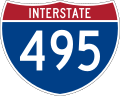 Interstate 495 marker