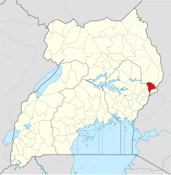 District location in Uganda