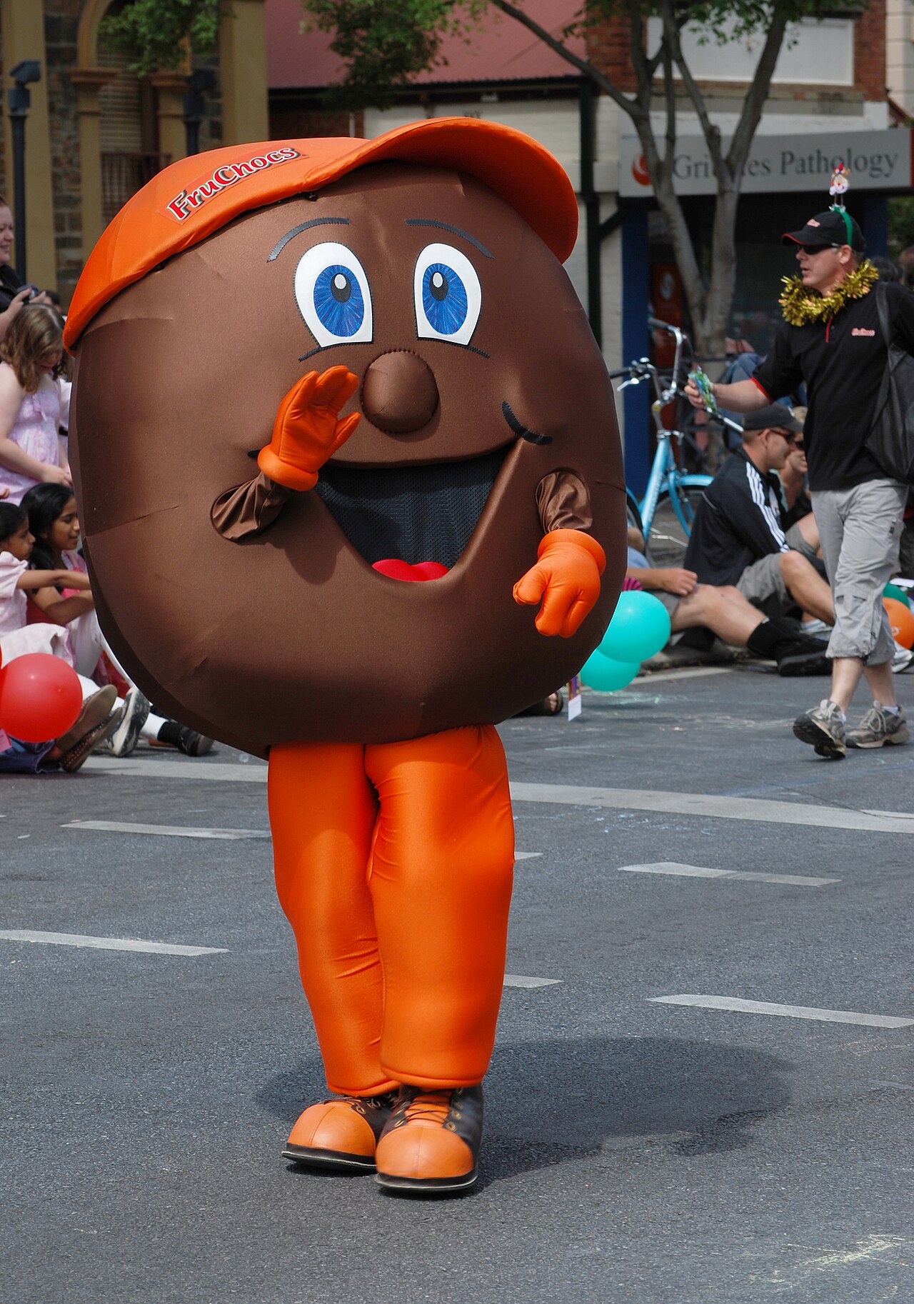 Fruchos character at Norwood Christmas Pageant 2008.JPG