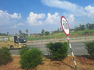 Flybus in Bangalore-Mysuru Expressway