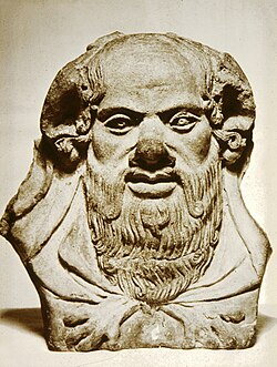 Etruscan antefix depicting Silenus. Walters Art Museum, Baltimore, Maryland