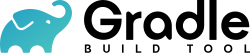 An icon of an elephant, next to the word 'Gradle'