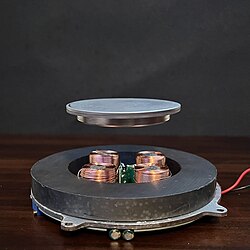 magnetic disc floating from electromagnetic device