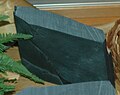 Dark argillite from the area