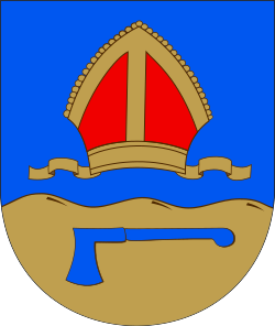 Köyliö Coat of Arms, featuring elements from the Lalli legend.