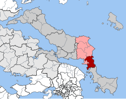 Location within the regional unit
